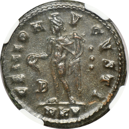 Roman Empire - Galerius (AD 305-311) BI-Nummus NGC Choice XF.