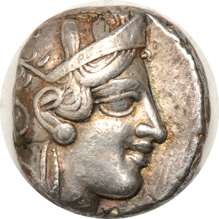 Greece - Athens Silver Tetradrachm (449 - 413 B.C.) VF.