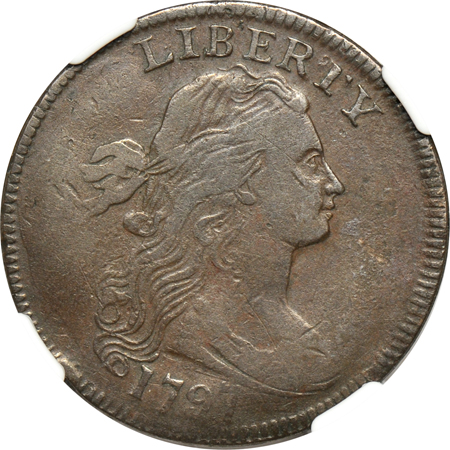 1797 '97 Rev.- Stems (S-140). NGC VF-25 BN.