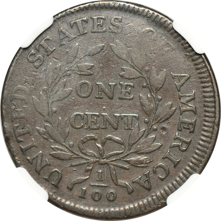 1797 '97 Rev.- Stems (S-140). NGC VF-25 BN.