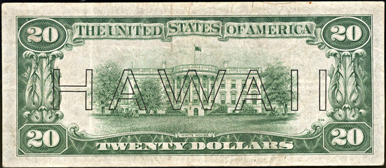 1934-A $20.00 Hawaii Star.  VF.
