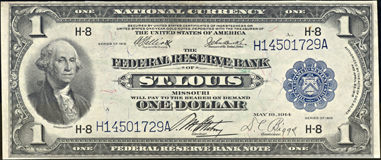 1918 $1.00 St. Louis CHCU.