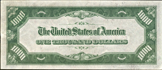 1934-A $1,000 St. Louis CU.