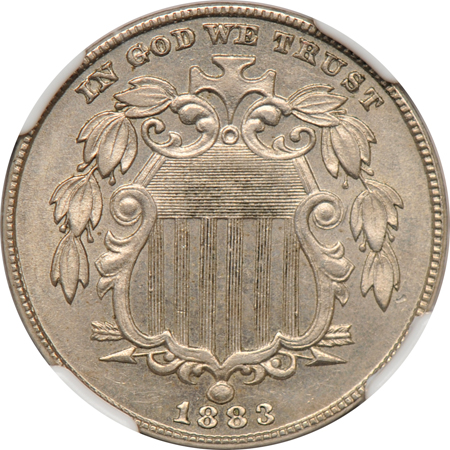 1883 Shield nickel MS-62, and a 1917-S Type 1 quarter MS-62 FH, both NGC.