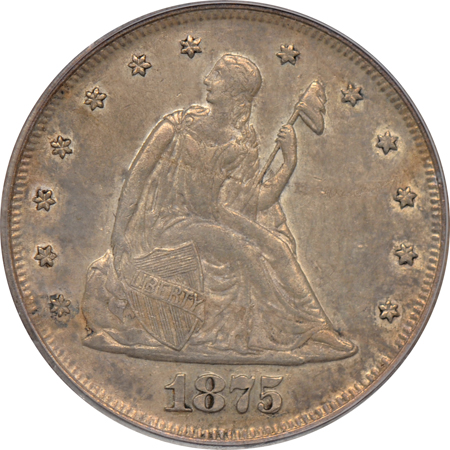 1875 PCGS XF-45.