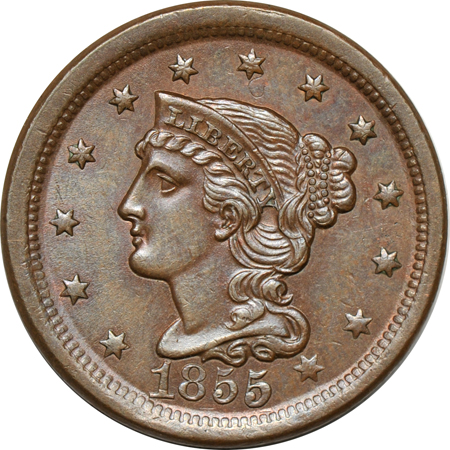 Four copper type coins AU or better.