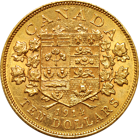 Canada - 1914 $10 MS-60.