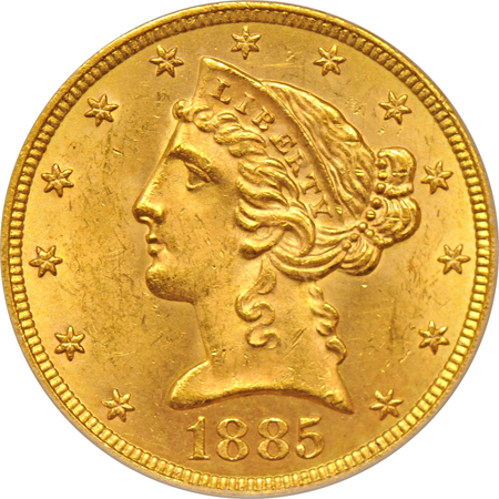 1885 PCGS MS-63+.