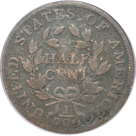 1802/0 REVERSE OF 1802 (C-2) Overstruck on 1802 Large Cent. PCGS GD-4.