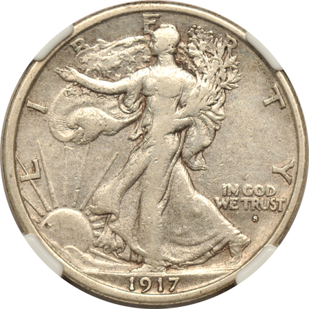 1917-S Obverse. NGC VF-30.