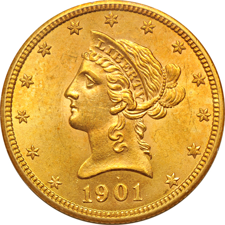 1901 PCGS MS-61 (rattler).