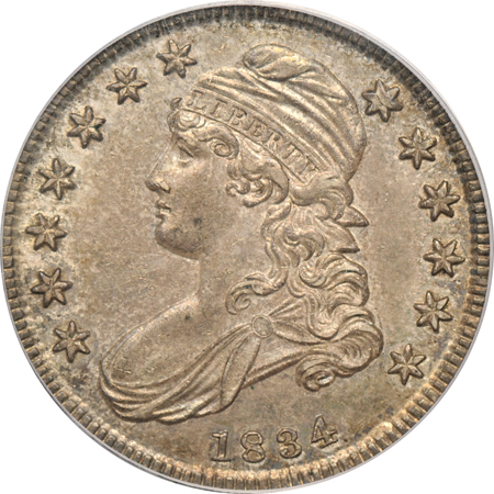 1834 Small Date, Small Letters, PCGS MS-62.