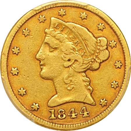 1844-C PCGS VF-25.