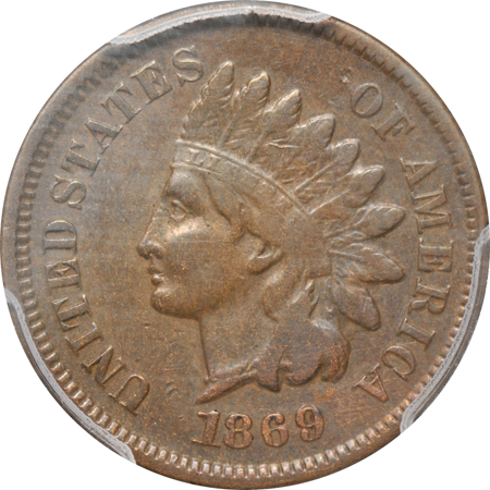 1869/69 PCGS VF-20.