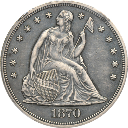 1870 PCGS PF-45.