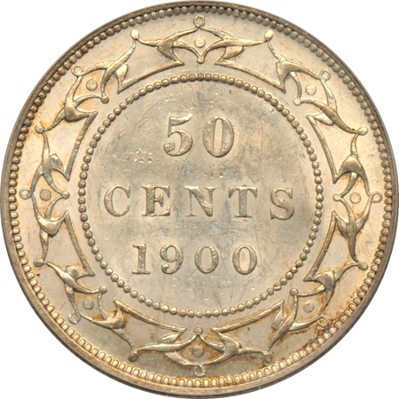 Newfoundland - 1900 half-dollar. PCGS AU-55.