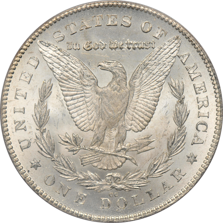 1880-CC 80 OVER 79, REVERSE OF 1878. PCGS MS-64.