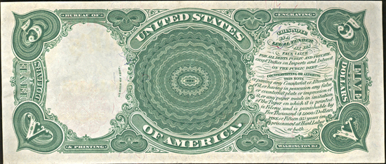 1907 $5.00.  AU.