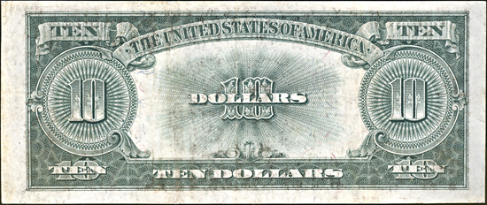 1923 $10.00 VF.