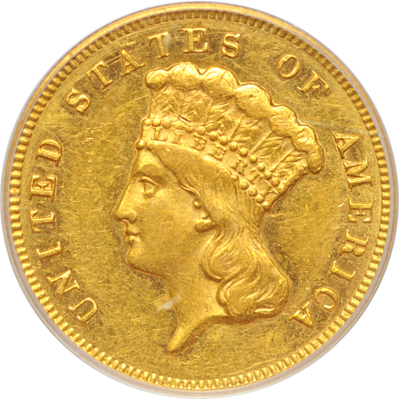 1874 PCGS AU-55.