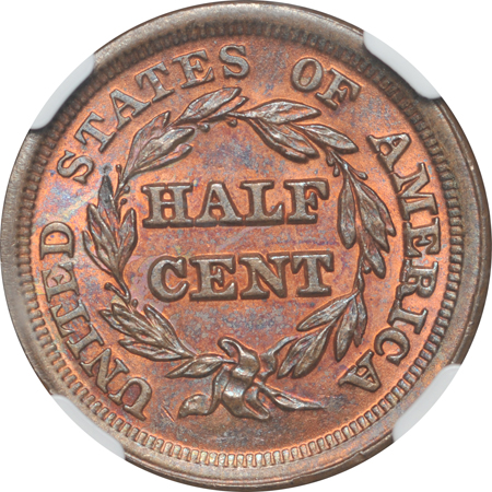 1853 (C-1) NGC MS-65 RB CAC.