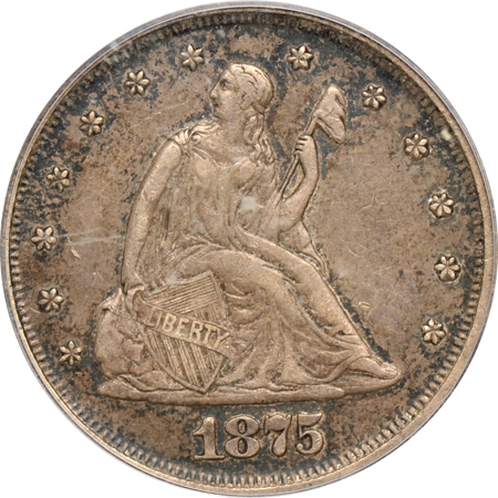 1875 PCGS XF-45.