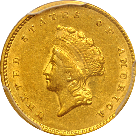 1855 PCGS AU-55.