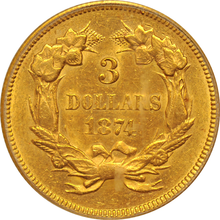 1874 PCGS MS-62.