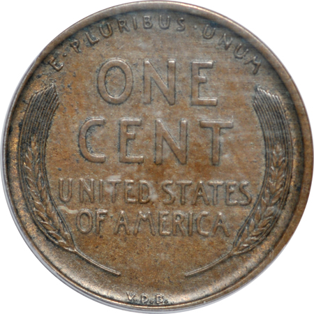 1909-S VDB. PCGS AU-55.