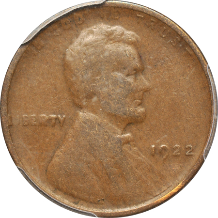 1922 STRONG REVERSE. PCGS VF-20.