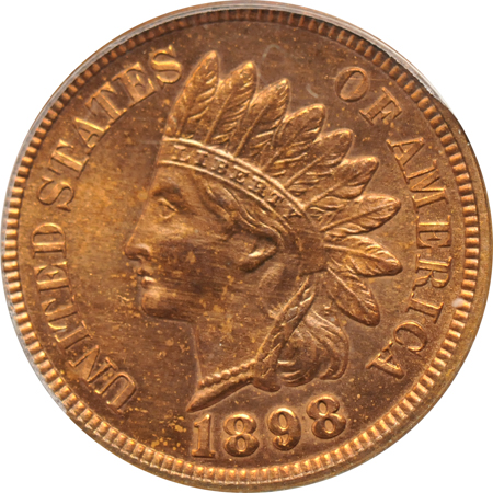 1898 PCGS PF-64 CAC.