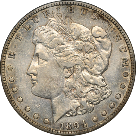 1883-S PCGS AU-55, and an 1894-S ANACS AU-50.