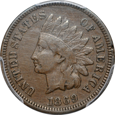 1869 PCGS VF-20.