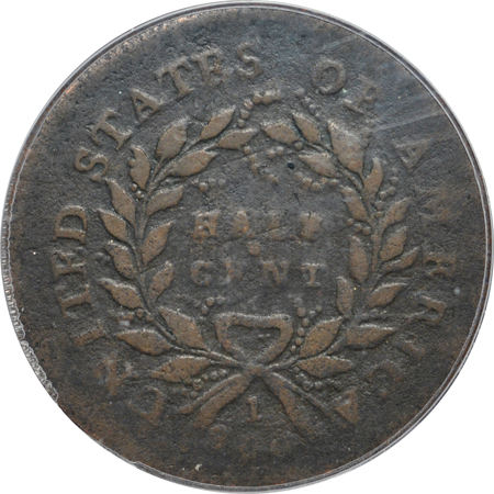 1793 PCGS F-12.