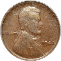 1922 STRONG REVERSE. PCGS VF-35.