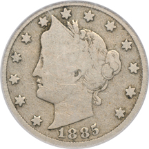 1885 PCGS GD-6.