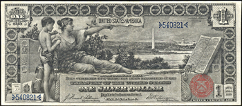 1896 $1.00.  XF.