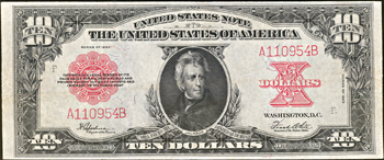 1923 $10.00.  XF.