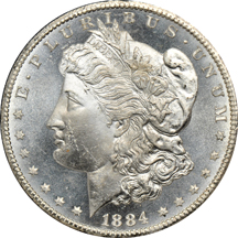 1883-CC GSA NGC MS-63 PL, and an 1884-CC GSA NGC MS-64 PL.