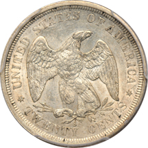 1875-S PCGS AU-55.