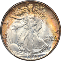 Four high grade Walkers, all PCGS.