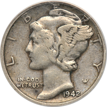 1942/41 PCGS VF-30.