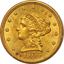 1906 PCGS MS-64 (rattler).