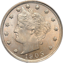 Three U.S. coins certified MS-64.