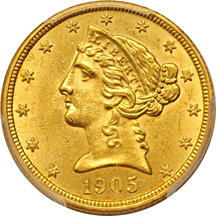 1905 PCGS MS-62.