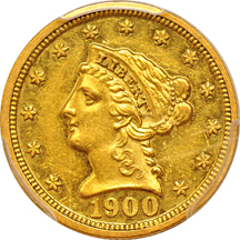 1900 PCGS AU-55.