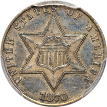 1870 PCGS PF-58.