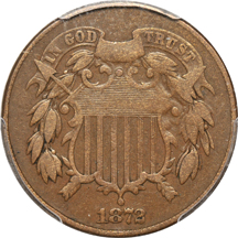 1872 PCGS F-12.