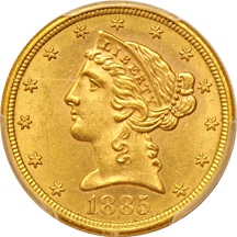 1885-S PCGS MS-61.