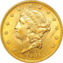 1904 PCGS MS-62 (green label).